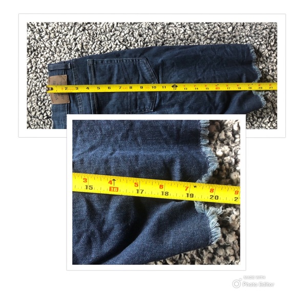 LEVIS JEANS SHORTS CUTOFF DISTRESSED DESTROYED BOYS ADJUSTABLE WAIST SIZE 18 - Picture 8 of 9